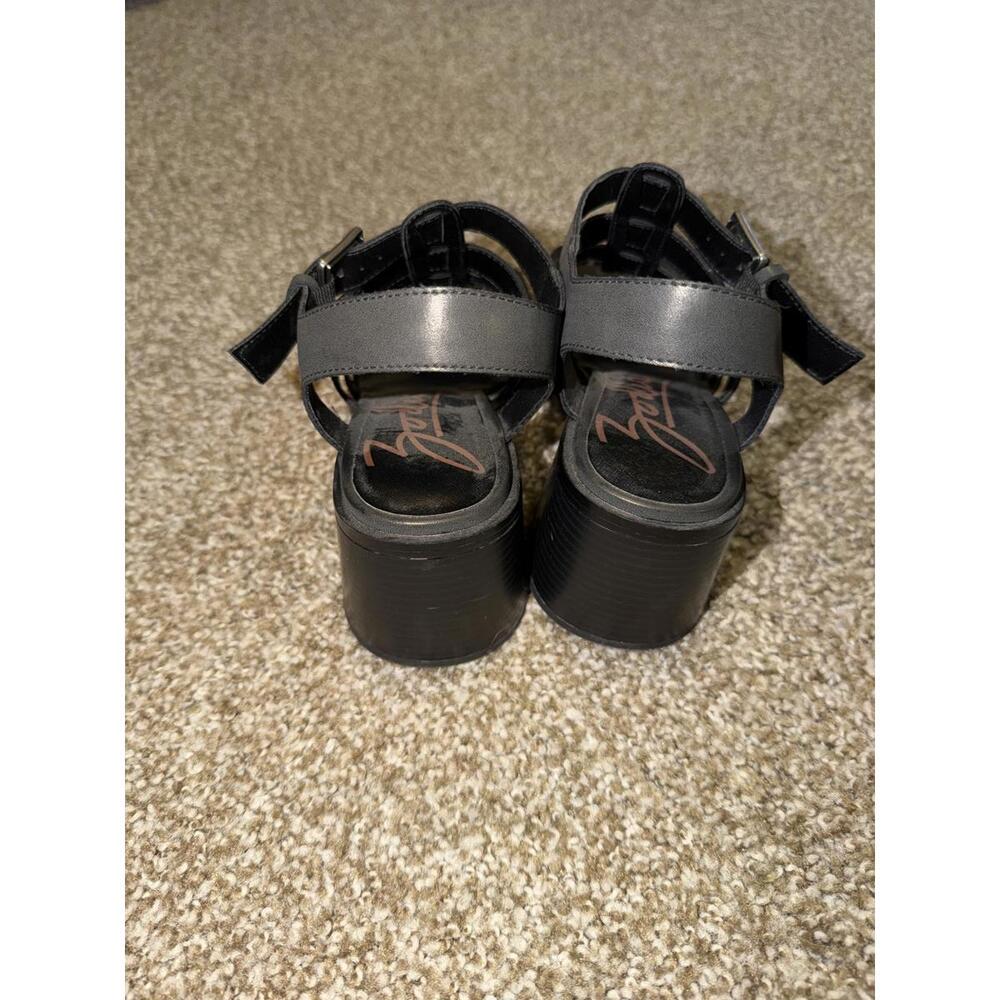 Zodiac Black Strappy Block Heel Sandals - Picture 2 of 7